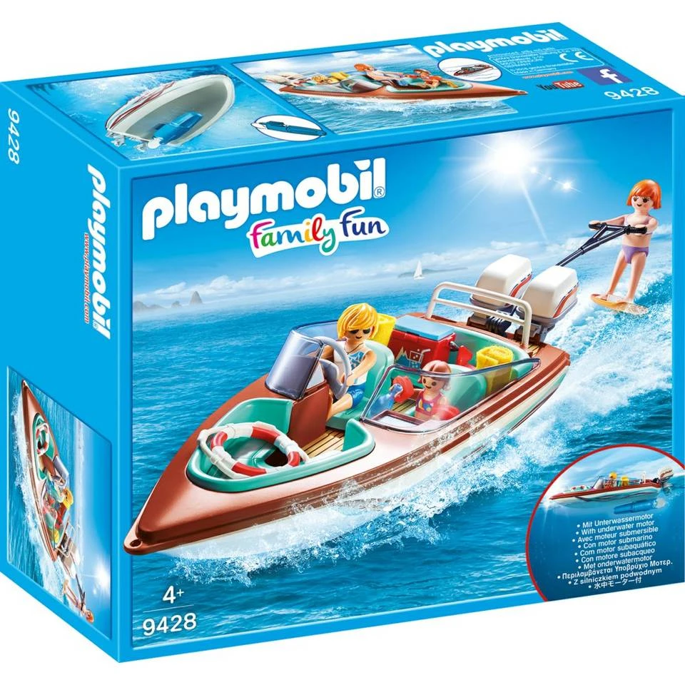 PLAYMOBIL Family Fun Motorboot Met Onderwatermotor 9428 1 PLAYMOBIL Family Fun Motorboot Met Onderwatermotor 9428