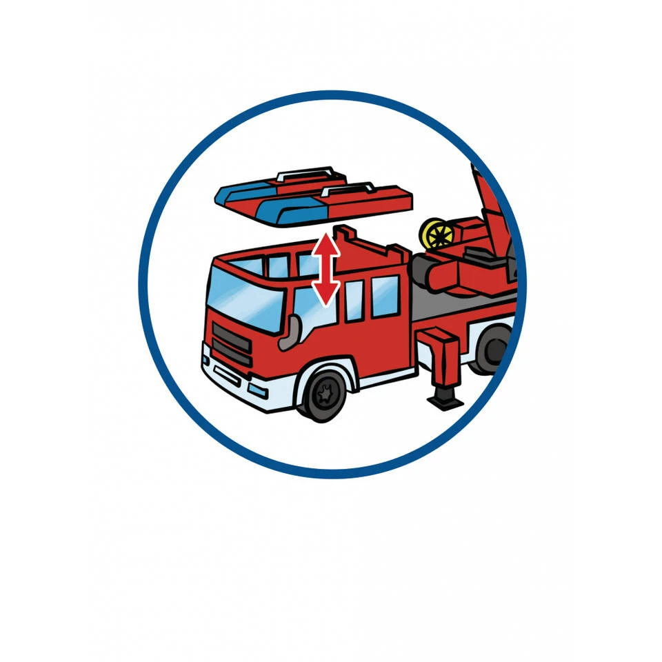 PLAYMOBIL City Action Brandweer Ladderwagen 9463 6 PLAYMOBIL City Action Brandweer Ladderwagen 9463 - Afbeelding 6