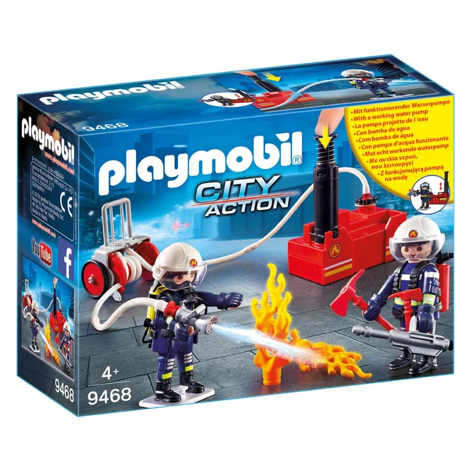PLAYMOBIL City Action Brandweerteam Met Waterpomp 9468 1 PLAYMOBIL City Action Brandweerteam Met Waterpomp 9468