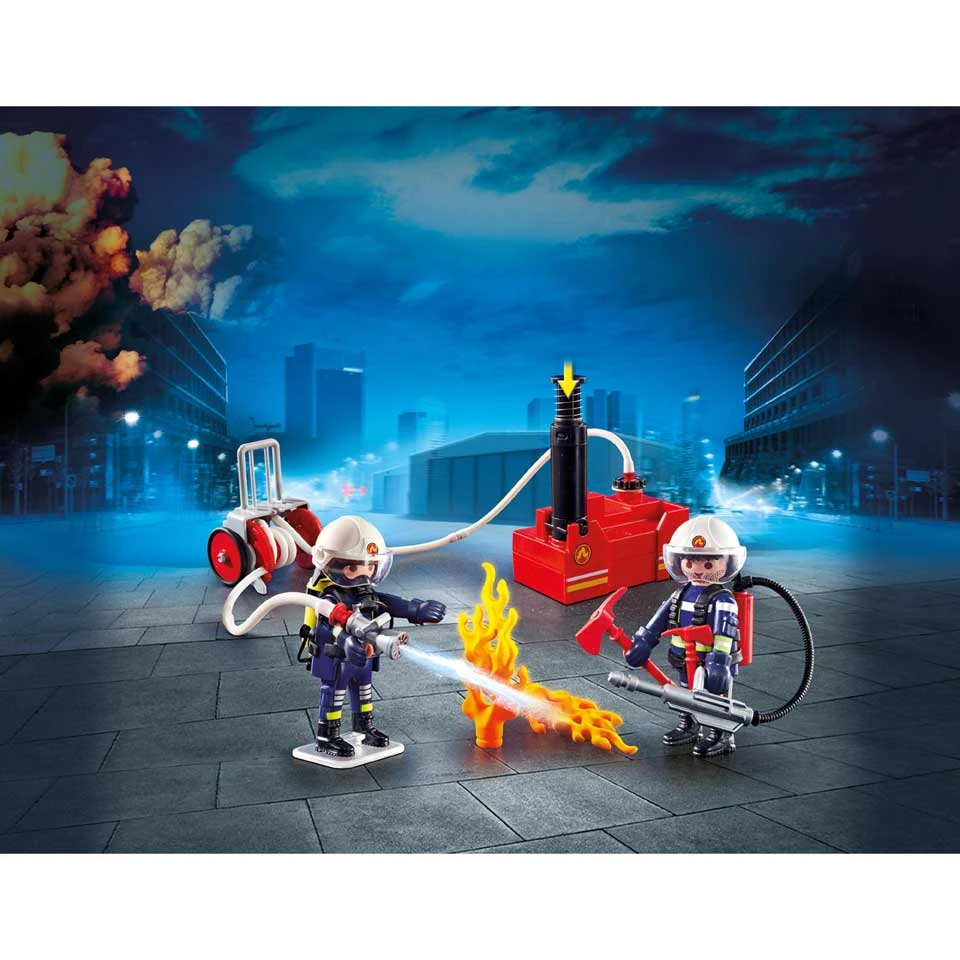 PLAYMOBIL City Action Brandweerteam Met Waterpomp 9468 2 PLAYMOBIL City Action Brandweerteam Met Waterpomp 9468 - Afbeelding 2