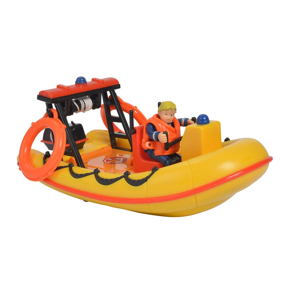 SIMBA Brandweerman Sam Boot Neptune + Figuur 2 SIMBA Brandweerman Sam Boot Neptune + Figuur - Afbeelding 2