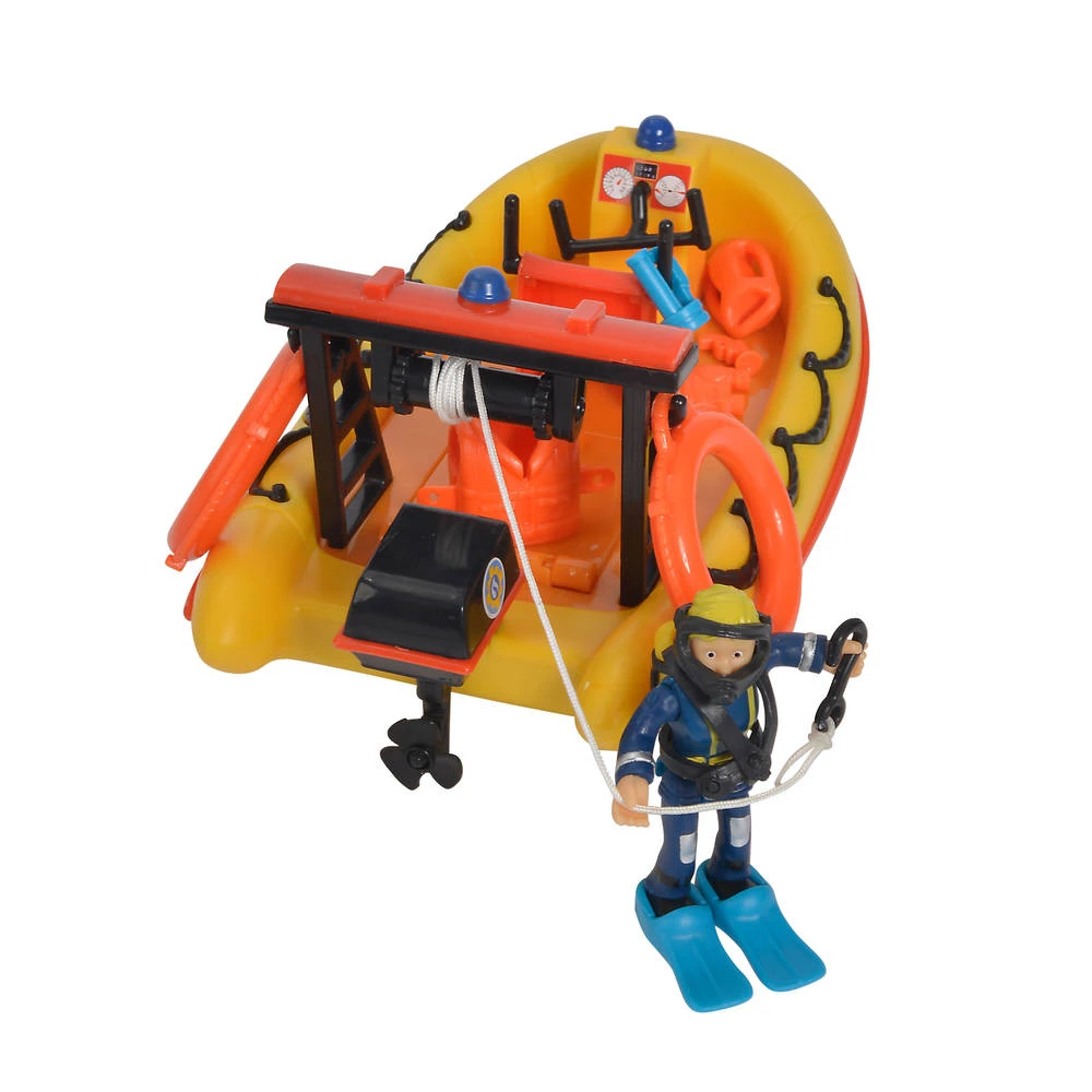 SIMBA Brandweerman Sam Boot Neptune + Figuur 6 SIMBA Brandweerman Sam Boot Neptune + Figuur - Afbeelding 6