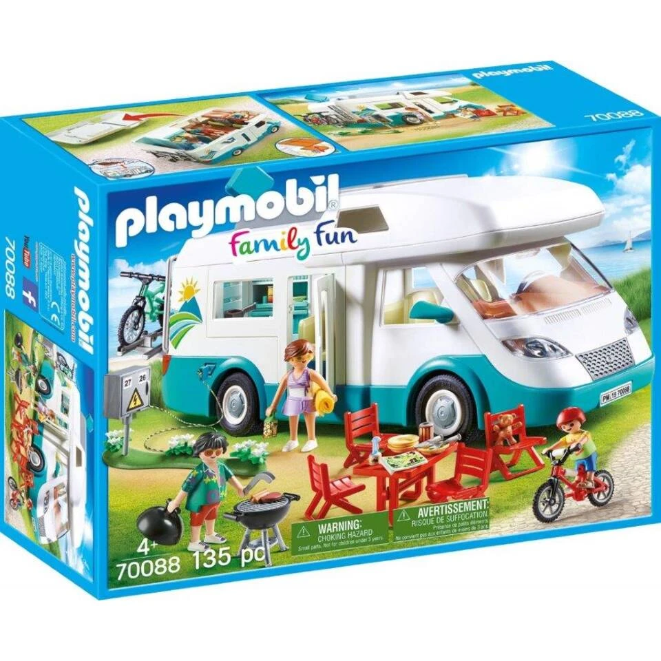 PLAYMOBIL Family Fun Camper Met Familie 70088 1 PLAYMOBIL Family Fun Camper Met Familie 70088