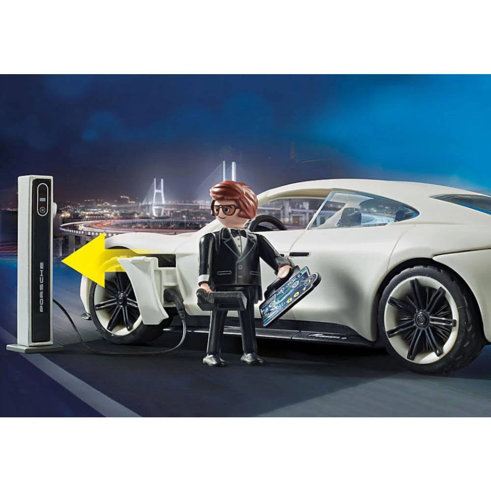 PLAYMOBIL THE MOVIE Rex Dashers Porsche Mission E 70078 3 PLAYMOBIL THE MOVIE Rex Dashers Porsche Mission E 70078 - Afbeelding 3