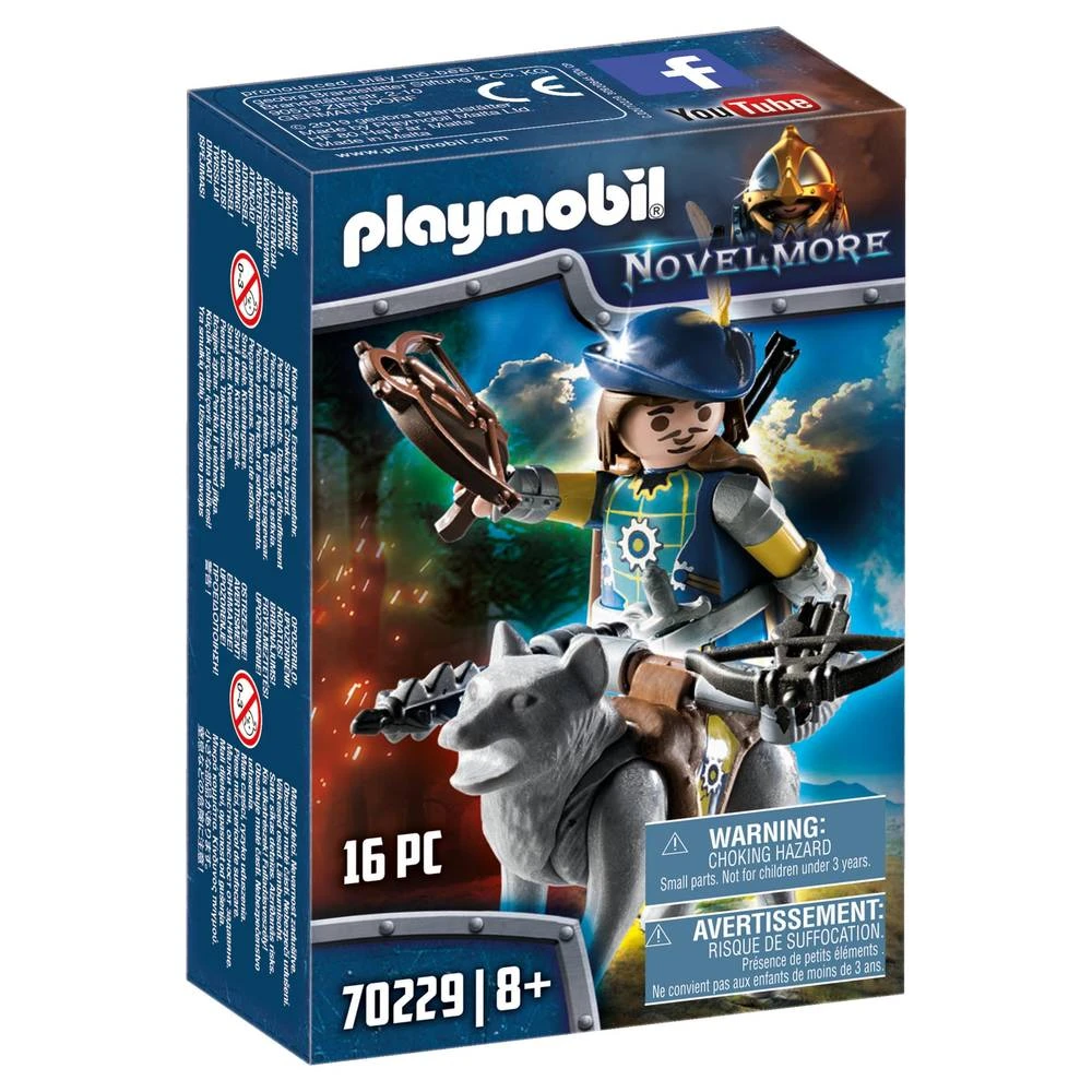 PLAYMOBIL Novelmore Boogschutter Met Wolf 70229 1 PLAYMOBIL Novelmore Boogschutter Met Wolf 70229