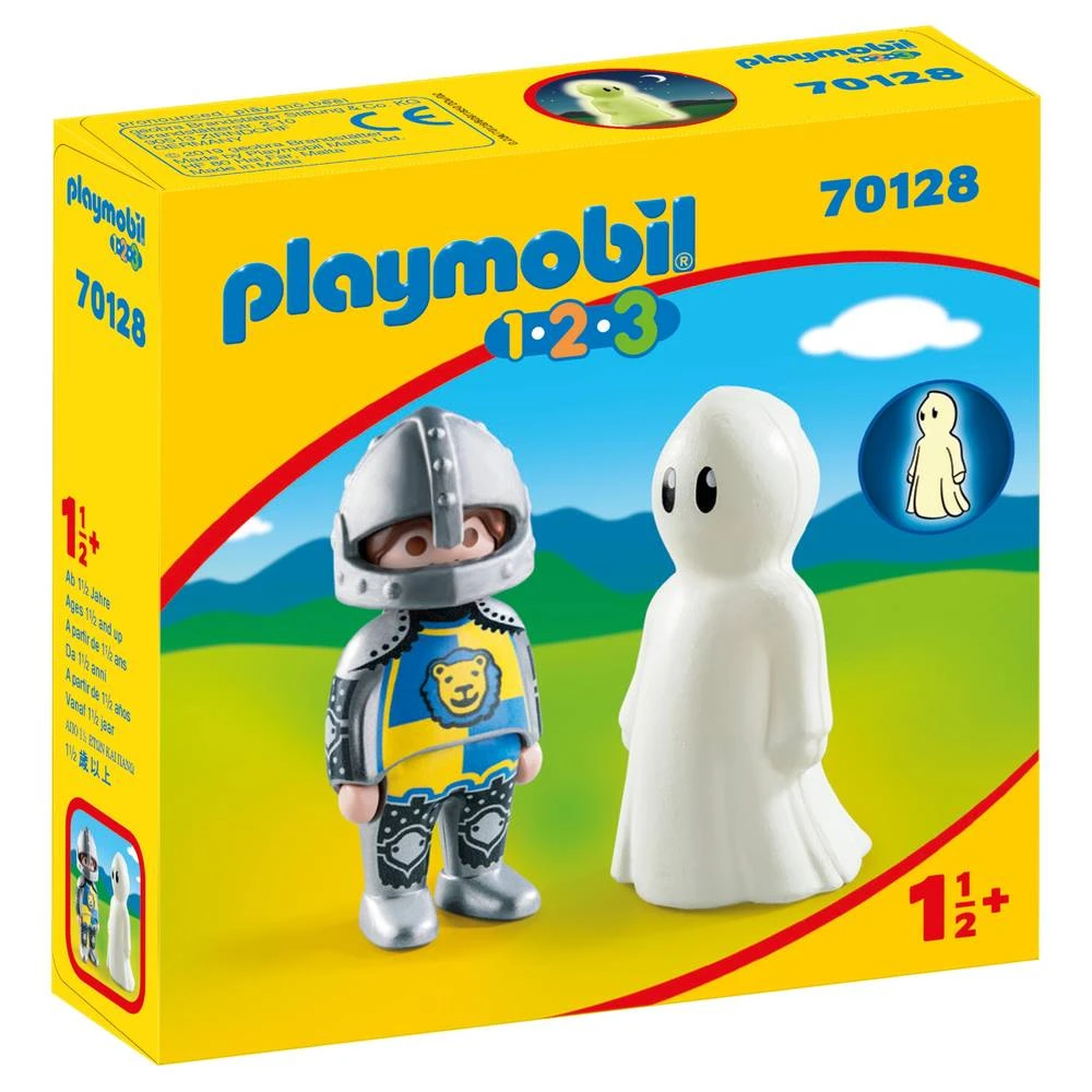 PLAYMOBIL 1.2.3 Ridder En Spook 70128 1 PLAYMOBIL 1.2.3 Ridder En Spook 70128