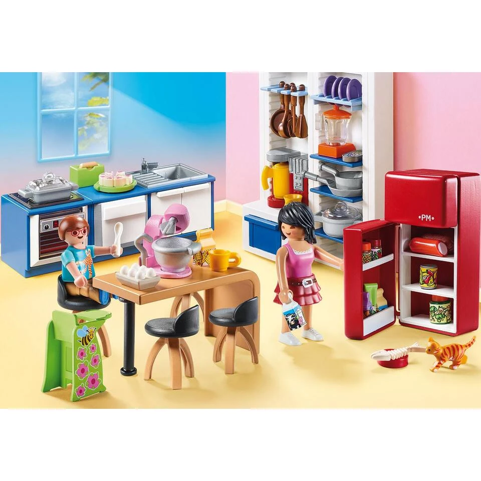 PLAYMOBIL Dollhouse Leefkeuken 70206 3 PLAYMOBIL Dollhouse Leefkeuken 70206 - Afbeelding 3