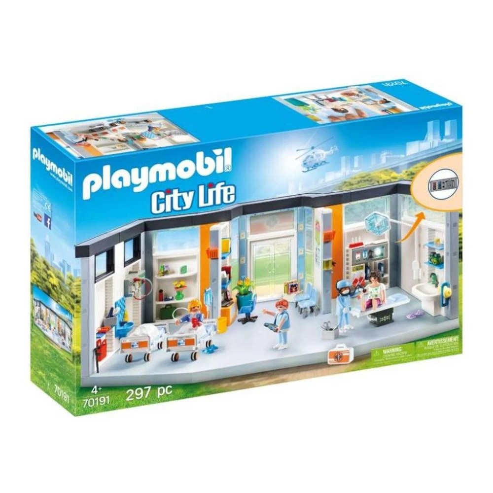 PLAYMOBIL City Life Ziekenhuis Met Inrichting 70191 1 PLAYMOBIL City Life Ziekenhuis Met Inrichting 70191