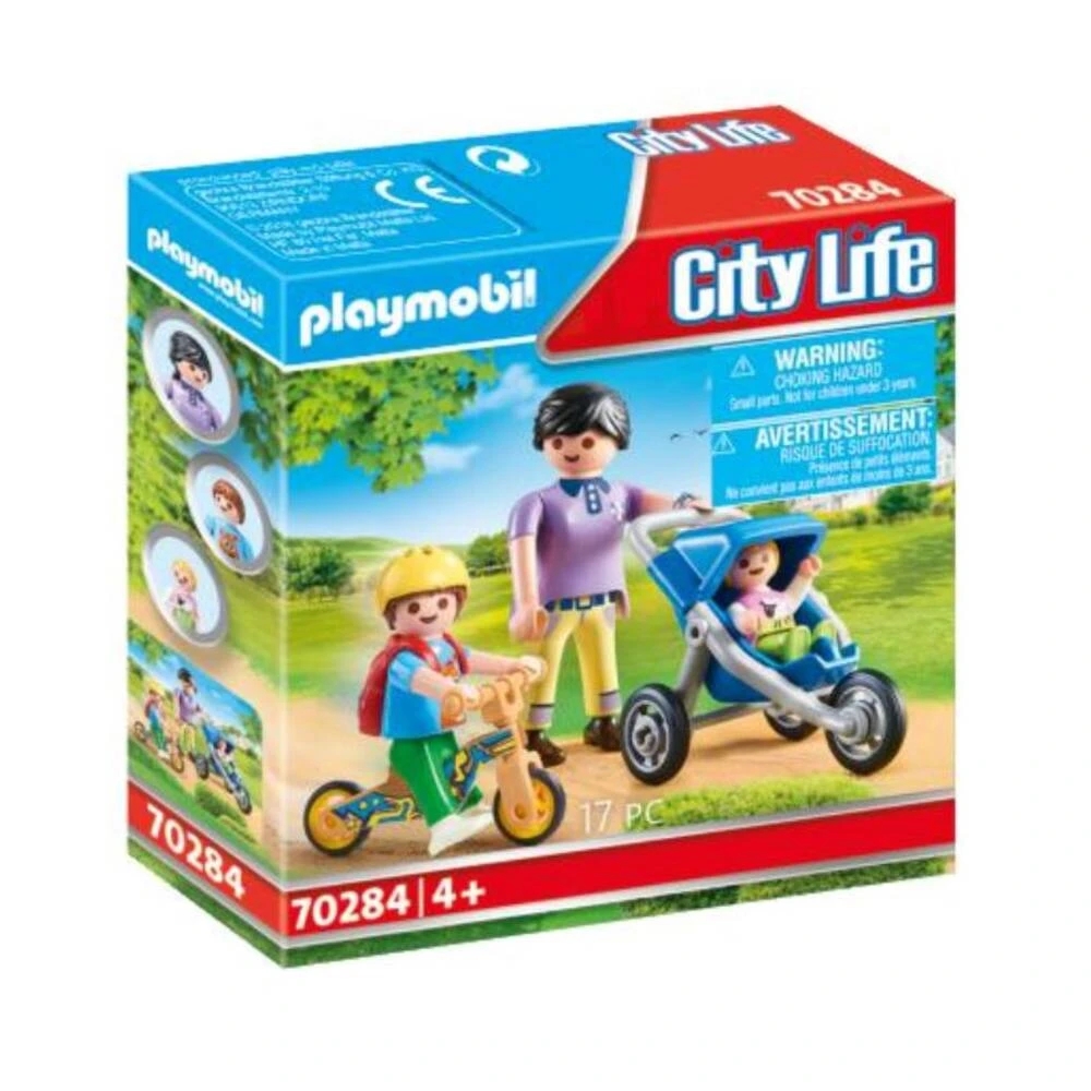 PLAYMOBIL City Life Mama Met Kinderen 70284 1 PLAYMOBIL City Life Mama Met Kinderen 70284