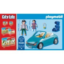 PLAYMOBIL City Life Papa Met Dochter En Cabrio 70285 -Kinderspeelgoedwinkel 1980424 86572e4b