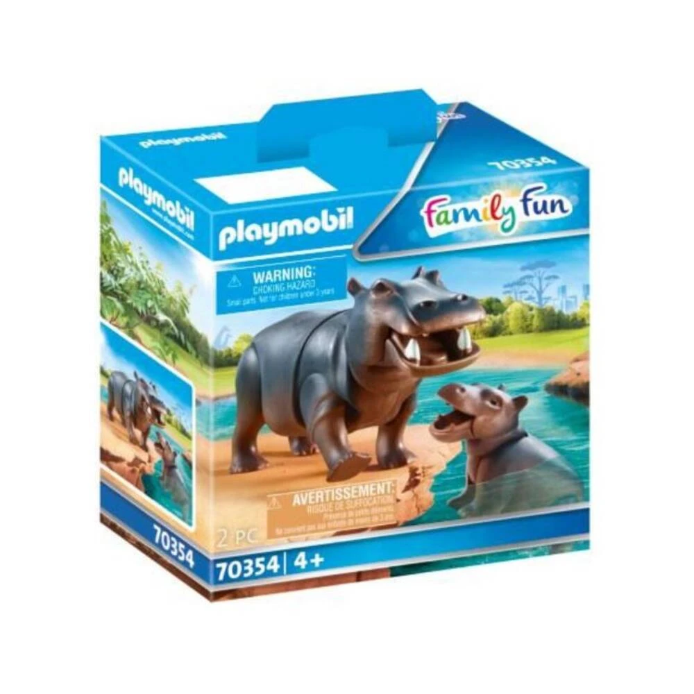 PLAYMOBIL Family Fun Nijlpaard Met Baby 70354 1 PLAYMOBIL Family Fun Nijlpaard Met Baby 70354