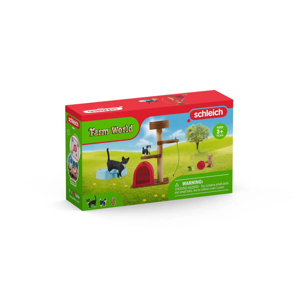 Schleich FARM WORLD Speeltijd Voor Schattige Katten 42501 1 Schleich FARM WORLD Speeltijd Voor Schattige Katten 42501