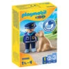 PLAYMOBIL 1.2.3 Politieman Met Hond 70408