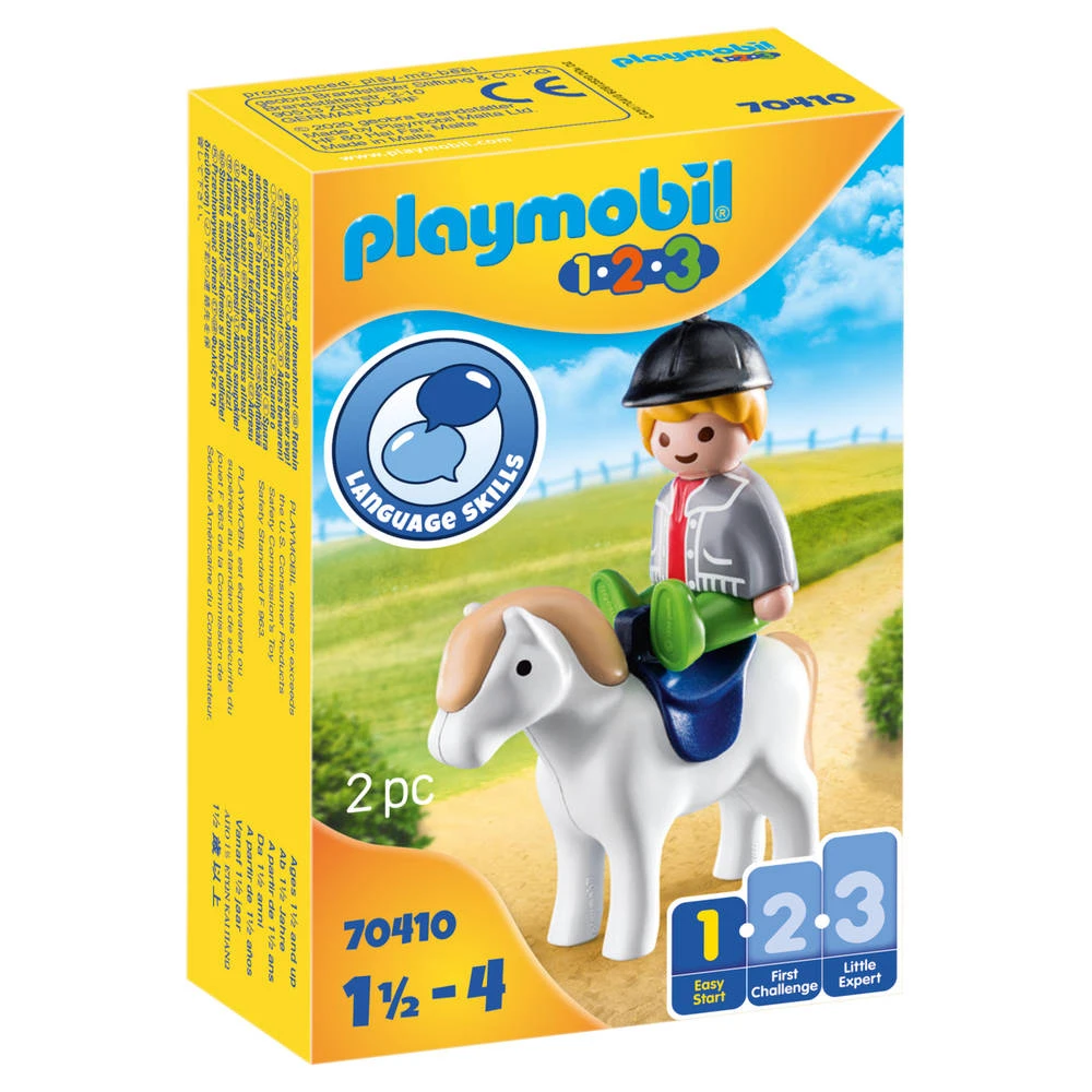 PLAYMOBIL 1.2.3 Jongen Met Pony 70410 1 PLAYMOBIL 1.2.3 Jongen Met Pony 70410