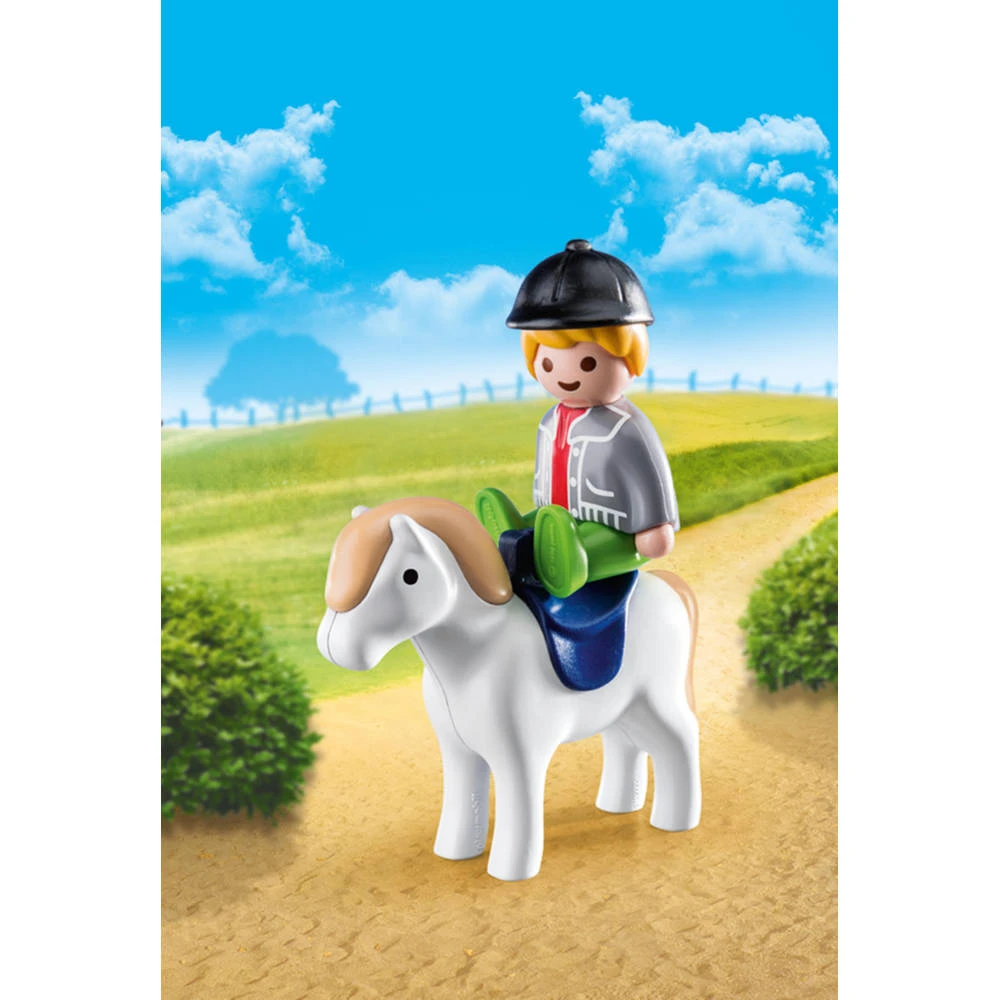 PLAYMOBIL 1.2.3 Jongen Met Pony 70410 2 PLAYMOBIL 1.2.3 Jongen Met Pony 70410 - Afbeelding 2