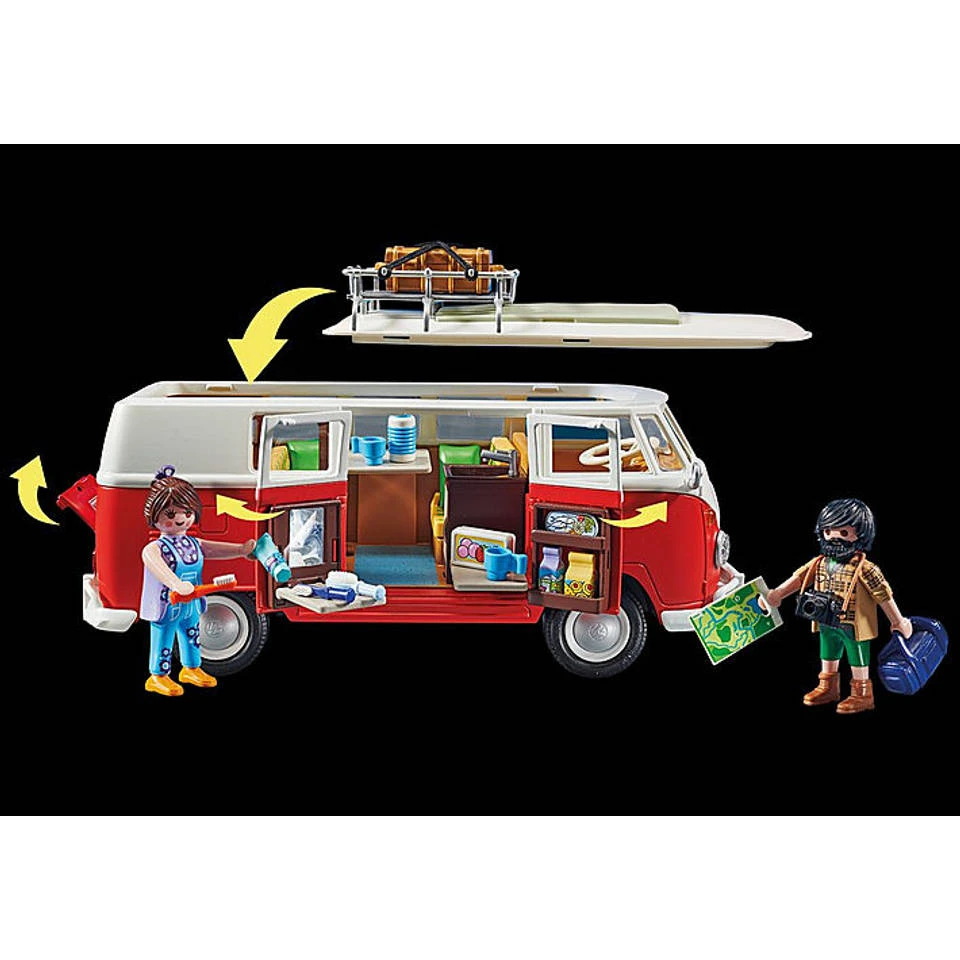 PLAYMOBIL Volkswagen T1 Camperbus 70176 3 PLAYMOBIL Volkswagen T1 Camperbus 70176 - Afbeelding 3
