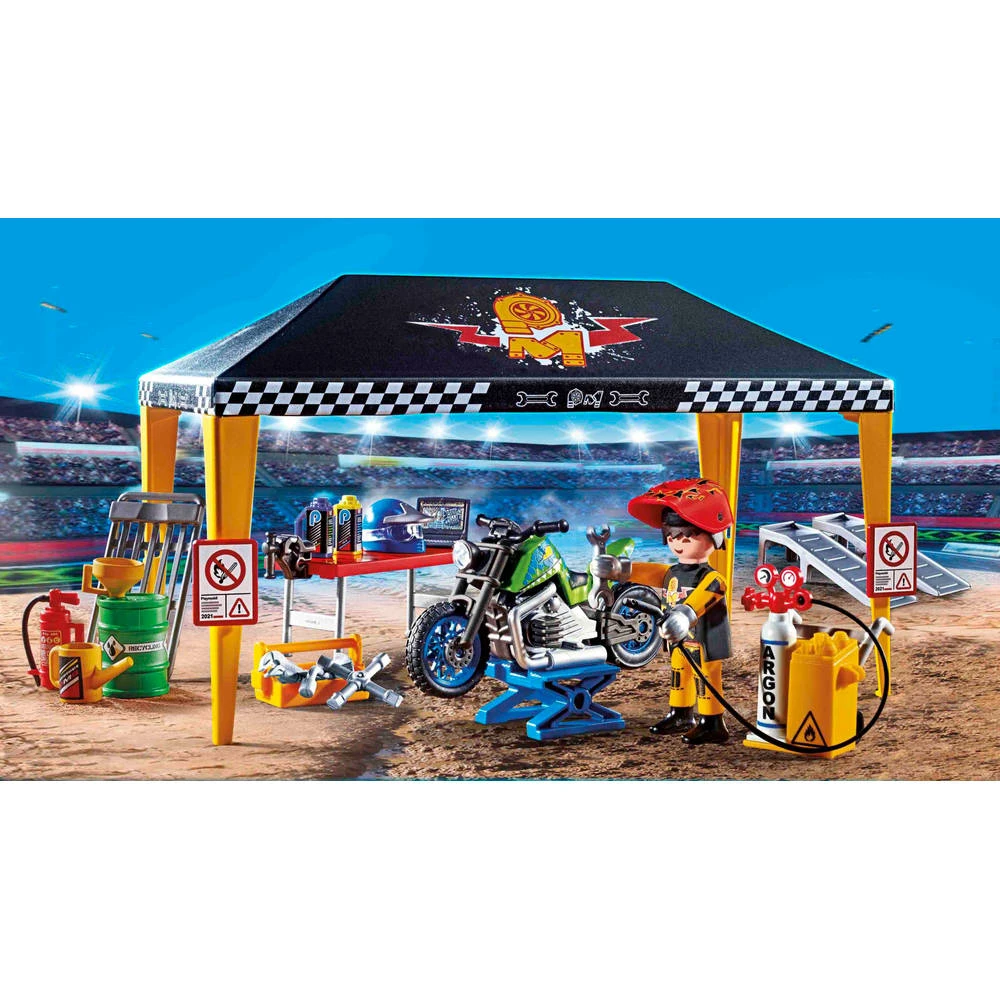 PLAYMOBIL Stuntshow Werkplek Tent 70552 4 PLAYMOBIL Stuntshow Werkplek Tent 70552 - Afbeelding 4
