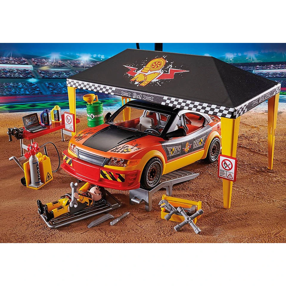 PLAYMOBIL Stuntshow Werkplek Tent 70552 2 PLAYMOBIL Stuntshow Werkplek Tent 70552 - Afbeelding 2