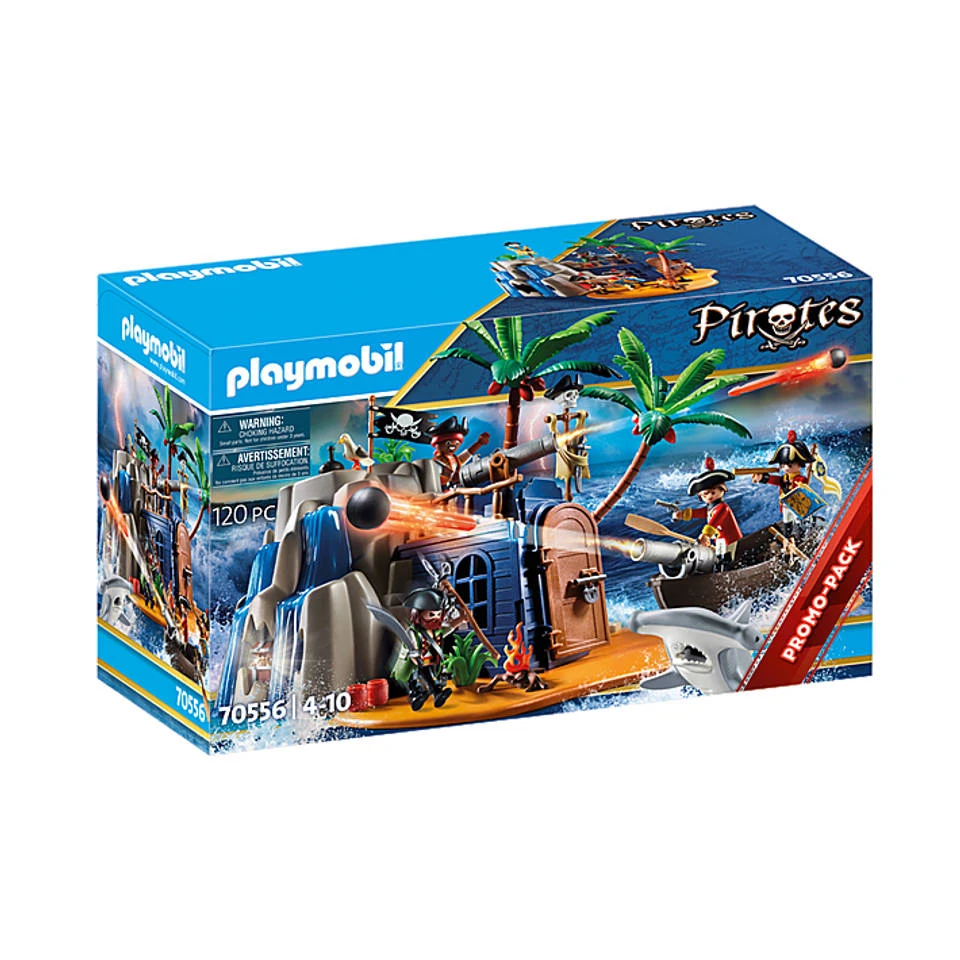 PLAYMOBIL Pirates Pirateneiland Met Schuilplaats Voor Schatten 70556 1 PLAYMOBIL Pirates Pirateneiland Met Schuilplaats Voor Schatten 70556