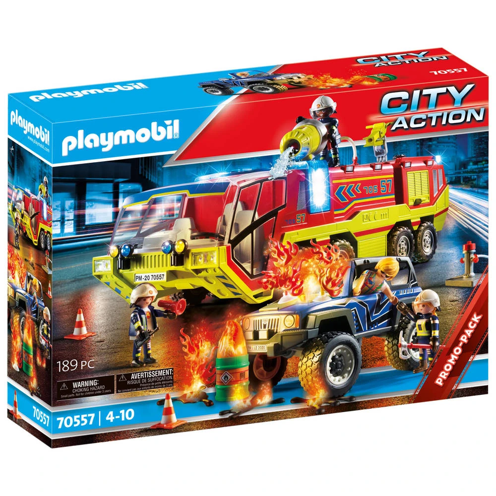 PLAYMOBIL City Action Brandweer Met Brandweerwagen 70557 1 PLAYMOBIL City Action Brandweer Met Brandweerwagen 70557