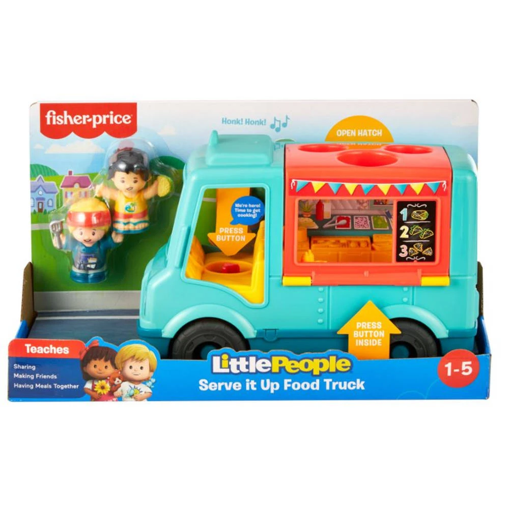 Fisher Price Fisher-Price Little People Service Foodtruck 2 Fisher Price Fisher-Price Little People Service Foodtruck - Afbeelding 2