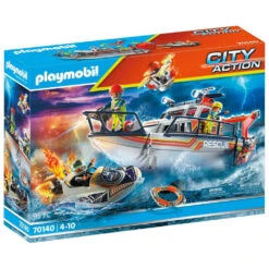 PLAYMOBIL City Action Brandbestrijdingsmissie Met Reddingscruiser 70140
