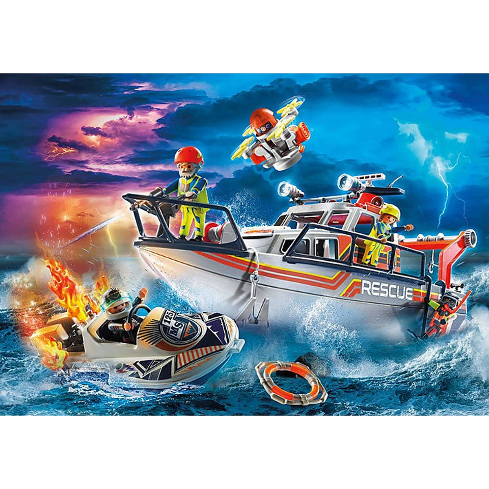 PLAYMOBIL City Action Brandbestrijdingsmissie Met Reddingscruiser 70140 3 PLAYMOBIL City Action Brandbestrijdingsmissie Met Reddingscruiser 70140 - Afbeelding 3