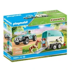 PLAYMOBIL Country Auto Met Aanhanger 70511