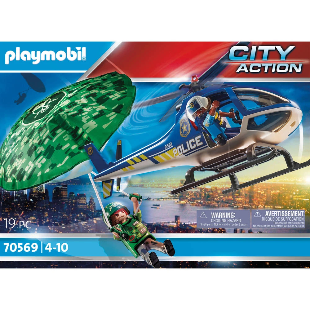 PLAYMOBIL City Action Parachute Achtervolging 70569 2 PLAYMOBIL City Action Parachute Achtervolging 70569 - Afbeelding 2