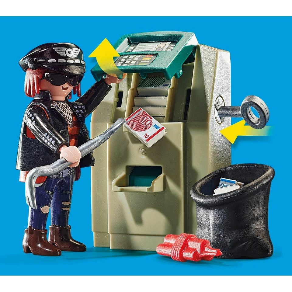 PLAYMOBIL City Action Politiemotor Achtervolging Van De Geldrover 70572 4 PLAYMOBIL City Action Politiemotor Achtervolging Van De Geldrover 70572 - Afbeelding 4