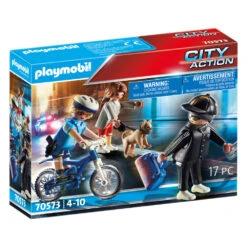 PLAYMOBIL City Action Politiefiets Achtervolging Van De Zakkenroller 70573