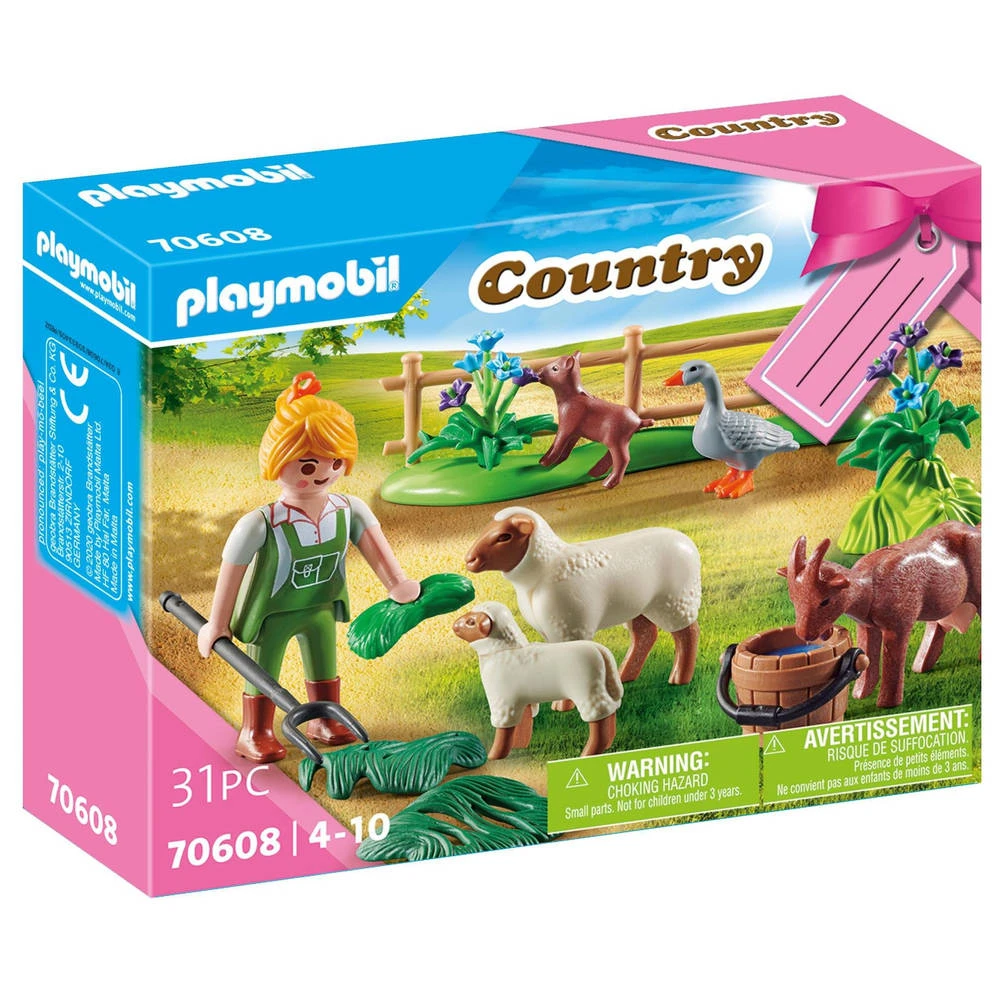 PLAYMOBIL Country Geschenkset Boerin Met Weidedieren 70608 1 PLAYMOBIL Country Geschenkset Boerin Met Weidedieren 70608