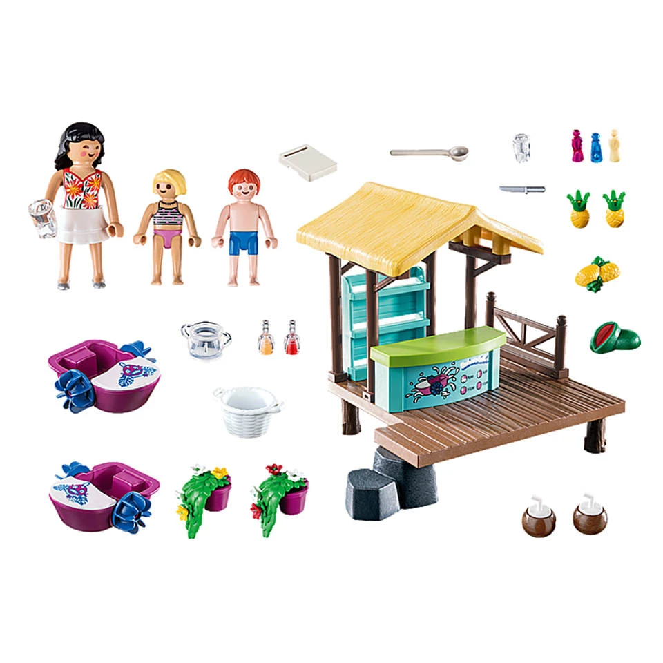 PLAYMOBIL Family Fun Waterfietsen Verhuur Met Sapbar 70612 2 PLAYMOBIL Family Fun Waterfietsen Verhuur Met Sapbar 70612 - Afbeelding 2
