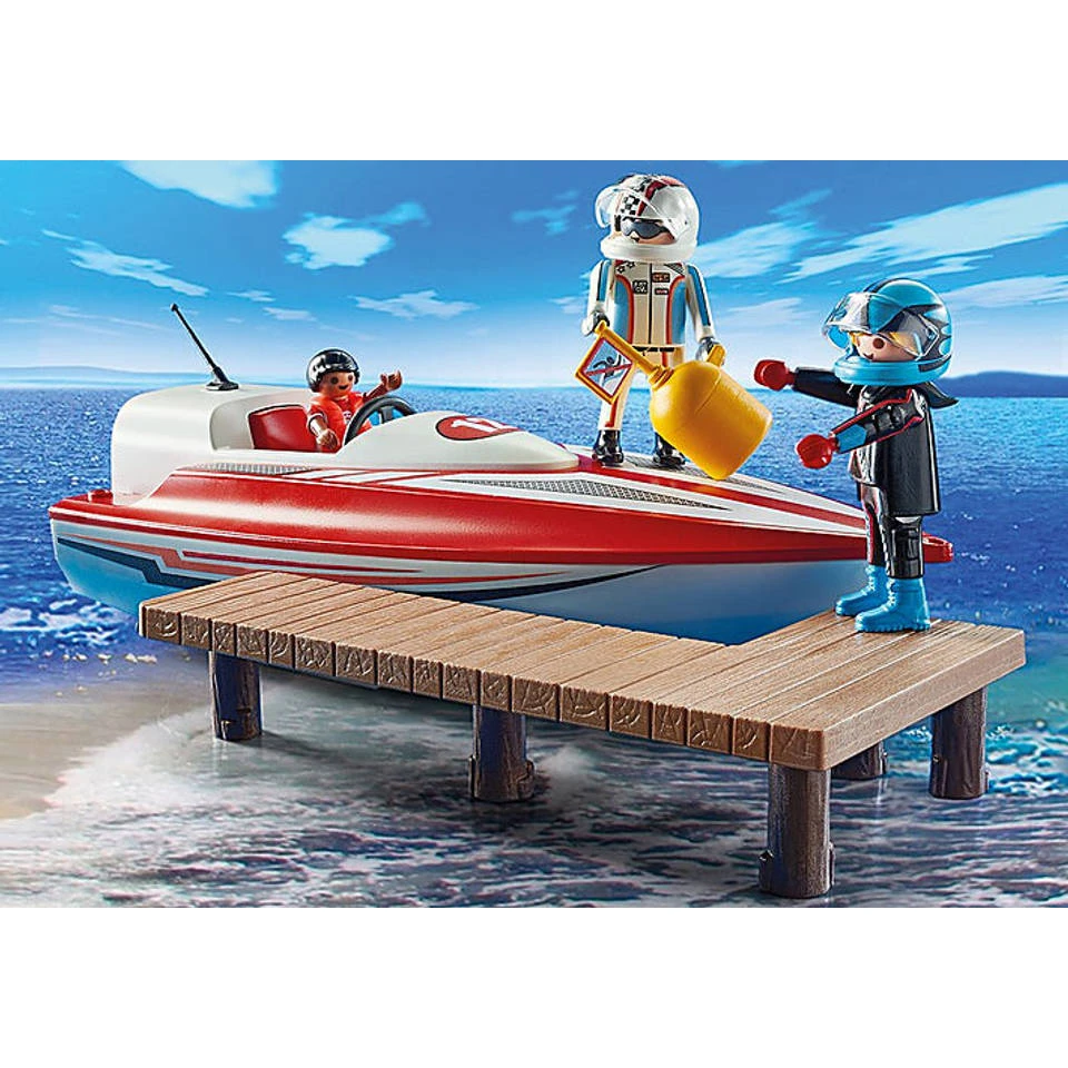 PLAYMOBIL Speedboot Met Onderwatermotor 70744 2 PLAYMOBIL Speedboot Met Onderwatermotor 70744 - Afbeelding 2