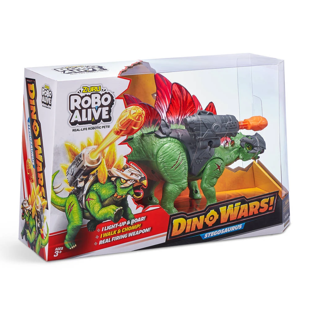 No Brand Zuru Robo Alive Dino Wars Figuur Stegosaurus 2 No Brand Zuru Robo Alive Dino Wars Figuur Stegosaurus - Afbeelding 2