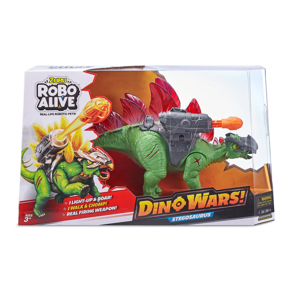 No Brand Zuru Robo Alive Dino Wars Figuur Stegosaurus 6 No Brand Zuru Robo Alive Dino Wars Figuur Stegosaurus - Afbeelding 6
