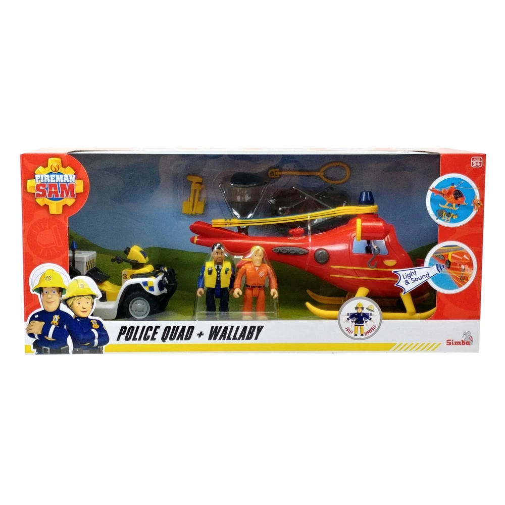 SIMBA Brandweerman Sam Helikopter En Politiequad 2 SIMBA Brandweerman Sam Helikopter En Politiequad - Afbeelding 2