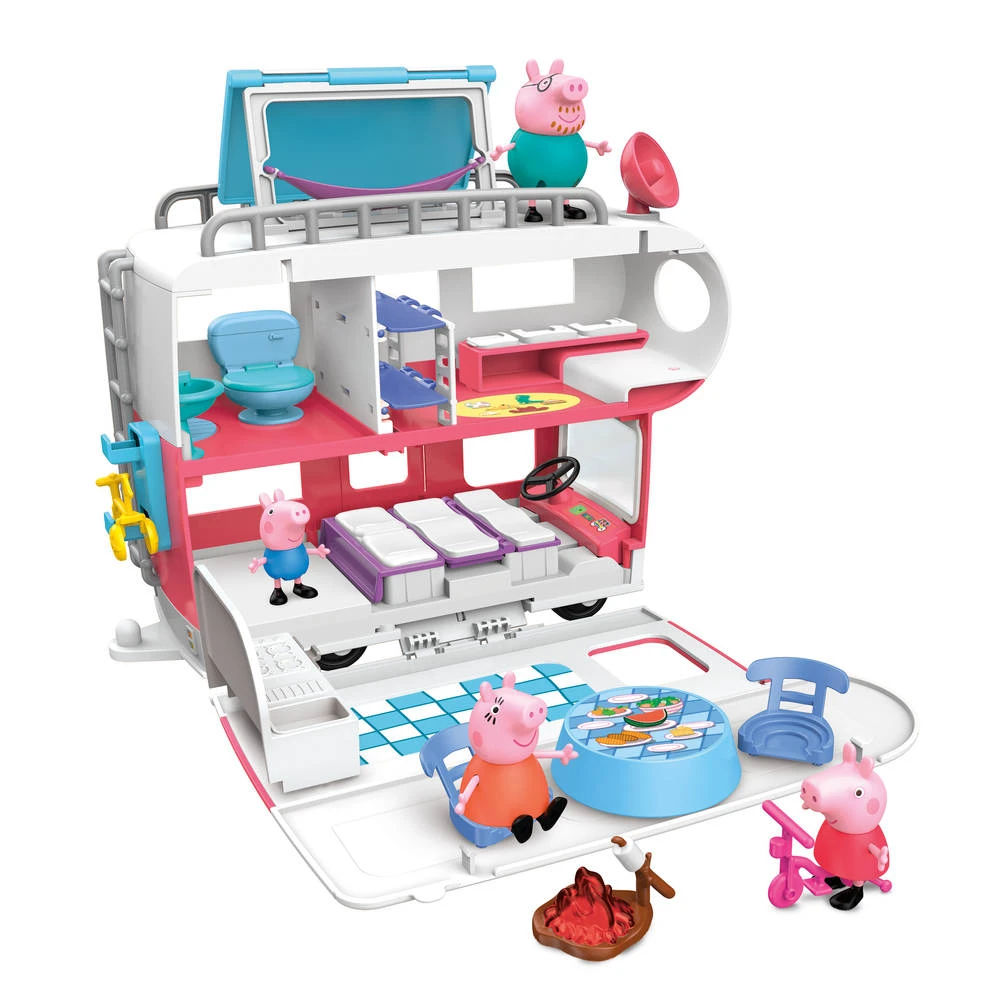 Hasbro Peppa Pig Camper + Accessoires 4 Hasbro Peppa Pig Camper + Accessoires - Afbeelding 4