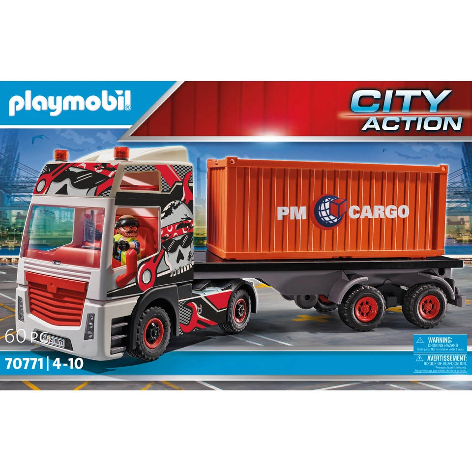 PLAYMOBIL City Action Truck Met Aanhanger 70771 2 PLAYMOBIL City Action Truck Met Aanhanger 70771 - Afbeelding 2