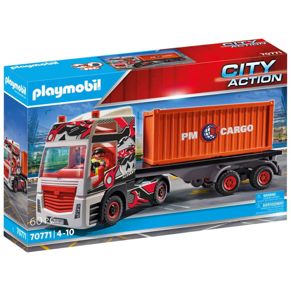 PLAYMOBIL City Action Truck Met Aanhanger 70771 1 PLAYMOBIL City Action Truck Met Aanhanger 70771