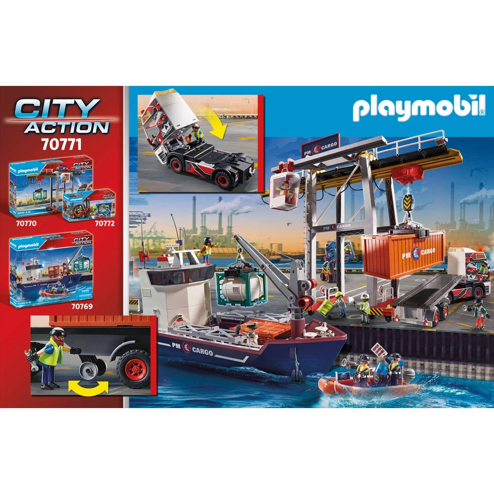 PLAYMOBIL City Action Truck Met Aanhanger 70771 3 PLAYMOBIL City Action Truck Met Aanhanger 70771 - Afbeelding 3
