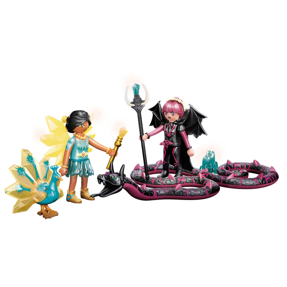 PLAYMOBIL Adventures Of Ayuma Crystal Fairy En Bat Fairy Met Totemdieren 70803 2 PLAYMOBIL Adventures Of Ayuma Crystal Fairy En Bat Fairy Met Totemdieren 70803 - Afbeelding 2