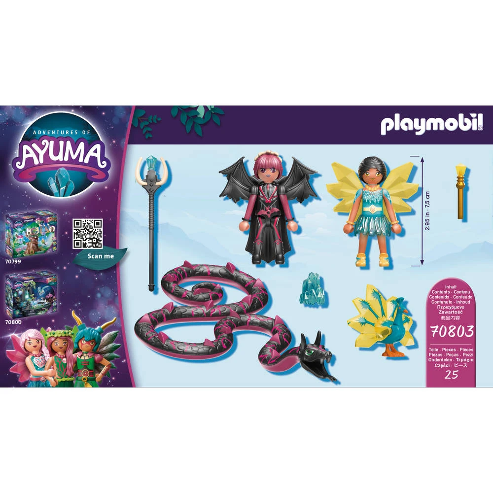 PLAYMOBIL Adventures Of Ayuma Crystal Fairy En Bat Fairy Met Totemdieren 70803 6 PLAYMOBIL Adventures Of Ayuma Crystal Fairy En Bat Fairy Met Totemdieren 70803 - Afbeelding 6