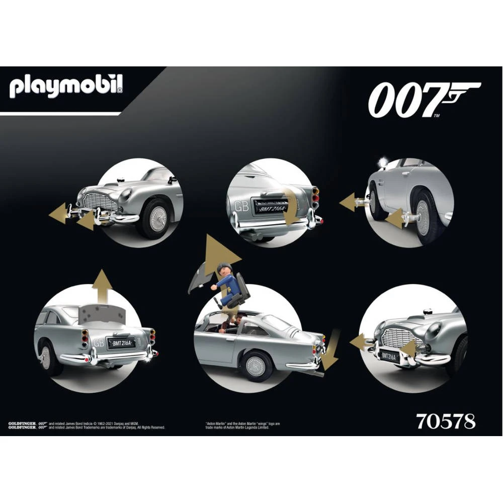 PLAYMOBIL James Bond Aston Martin DB5 Goldfinger Edition 70578 5 PLAYMOBIL James Bond Aston Martin DB5 Goldfinger Edition 70578 - Afbeelding 5