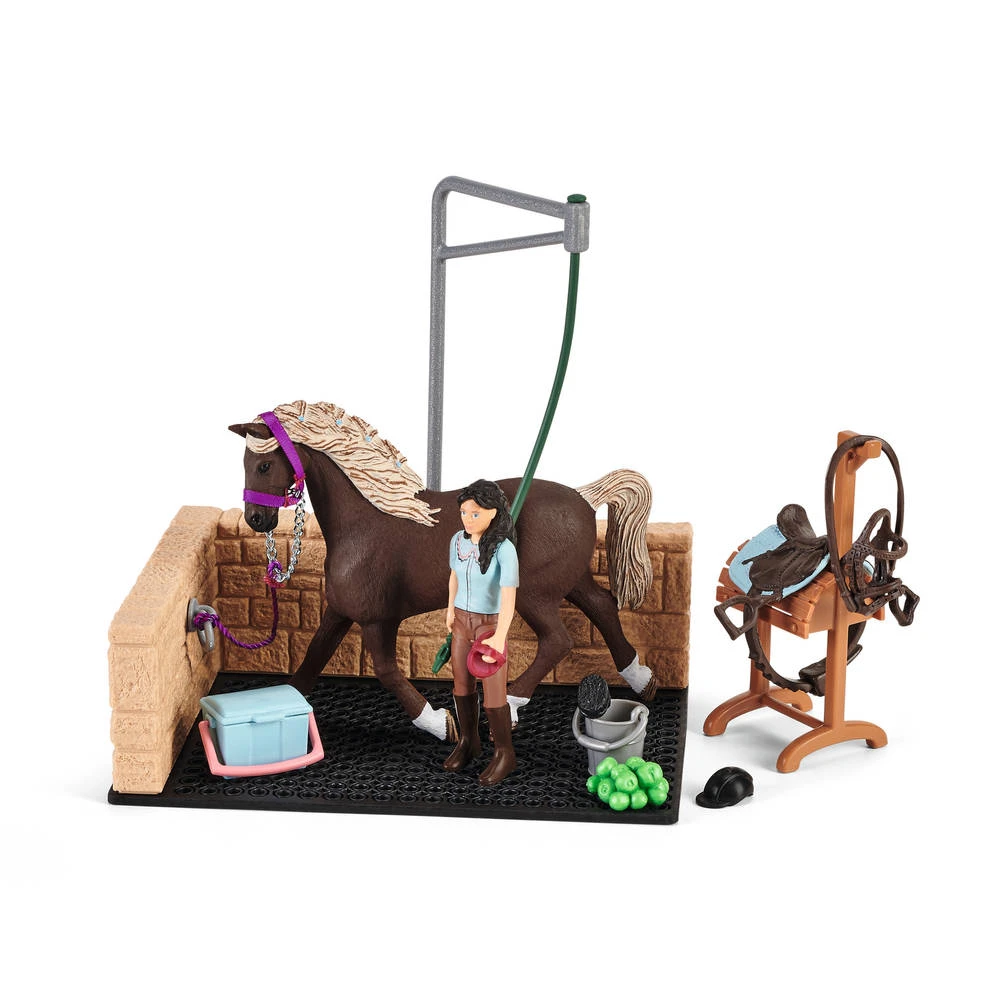 Schleich HORSE CLUB Paarden Wasplaats Met Emily En Luna 42438 2 Schleich HORSE CLUB Paarden Wasplaats Met Emily En Luna 42438 - Afbeelding 2