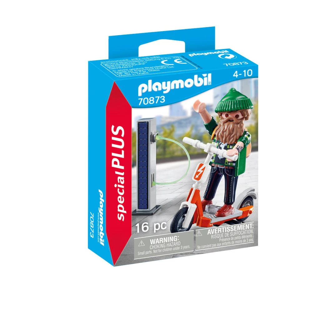 PLAYMOBIL SpecialPLUS Hipster Met E-scooter 70873 1 PLAYMOBIL SpecialPLUS Hipster Met E-scooter 70873