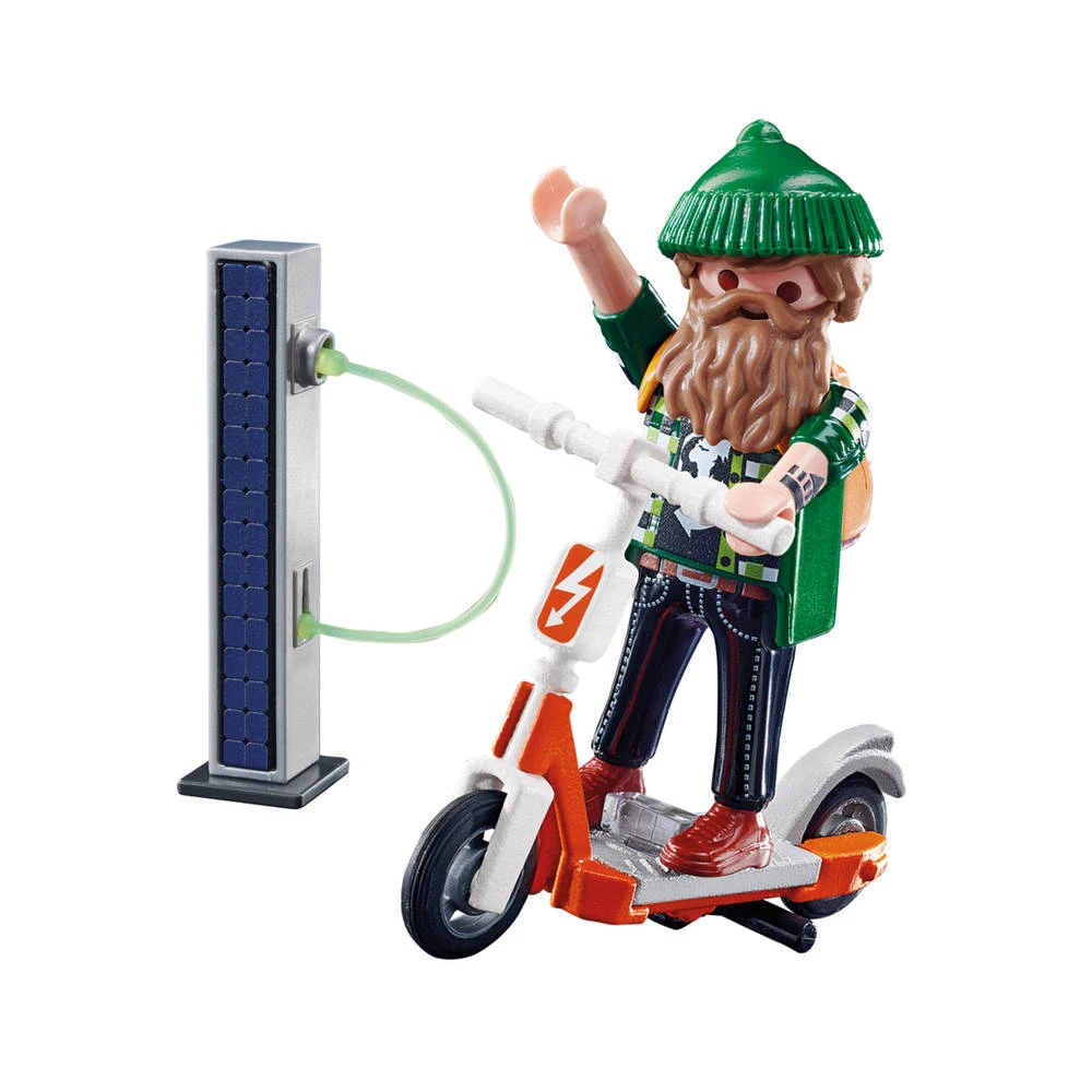 PLAYMOBIL SpecialPLUS Hipster Met E-scooter 70873 2 PLAYMOBIL SpecialPLUS Hipster Met E-scooter 70873 - Afbeelding 2