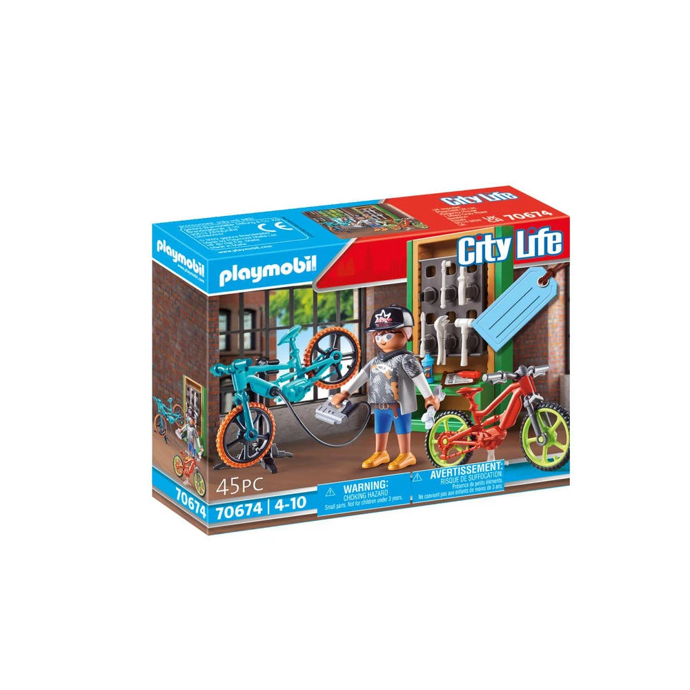 PLAYMOBIL Giftset E-bike Werkplaats 70674 1 PLAYMOBIL Giftset E-bike Werkplaats 70674