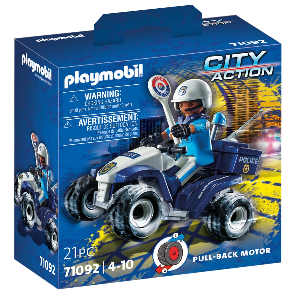 PLAYMOBIL City Action Politie Speed Quad 71092 1 PLAYMOBIL City Action Politie Speed Quad 71092