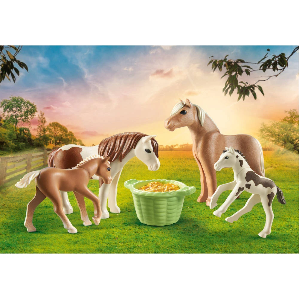 PLAYMOBIL Country 2 IJslandse Pony's Met Veulens 71000 3 PLAYMOBIL Country 2 IJslandse Pony's Met Veulens 71000 - Afbeelding 3